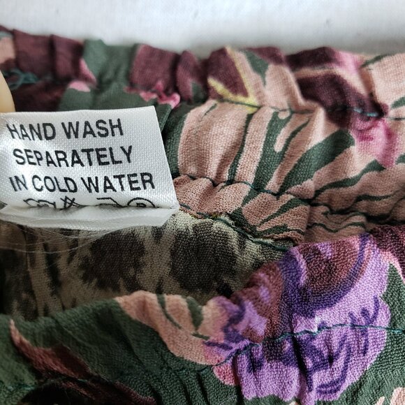 Vintage Bohemian Maxi Skirt Patchwork Tiered Floral O/S Hippie Whimsigoth Gypsy - Picture 8 of 11